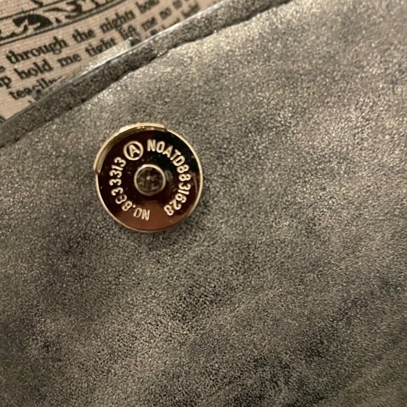 Steven by Steve Madden Black Suede & Metallic Silver Purse (Never Used) - Picture 7 of 15